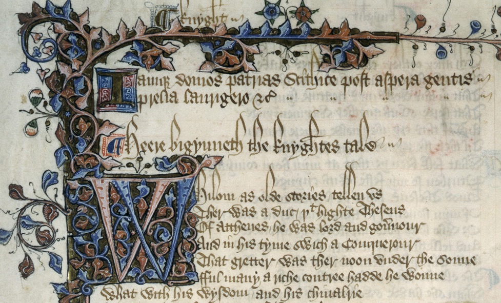 <em>Les Contes de Canterbury</em> de Geoffrey Chaucer, vers 1400