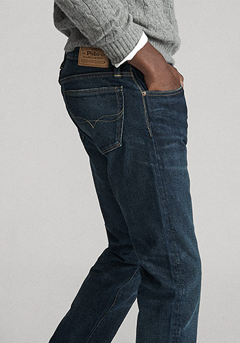 Details shot of pockets on Polo Slim Straight jeans
