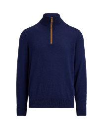Pull demi-zippé en laine