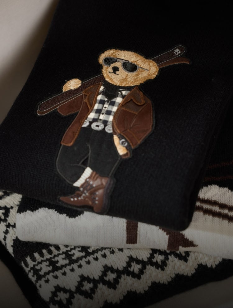 【新品/限定】 RALPH LAUREN PURPLE LABEL キーホルダー Purple Label Ralph Lauren 100% Cashmere Aviator Pilot Jumpsuit