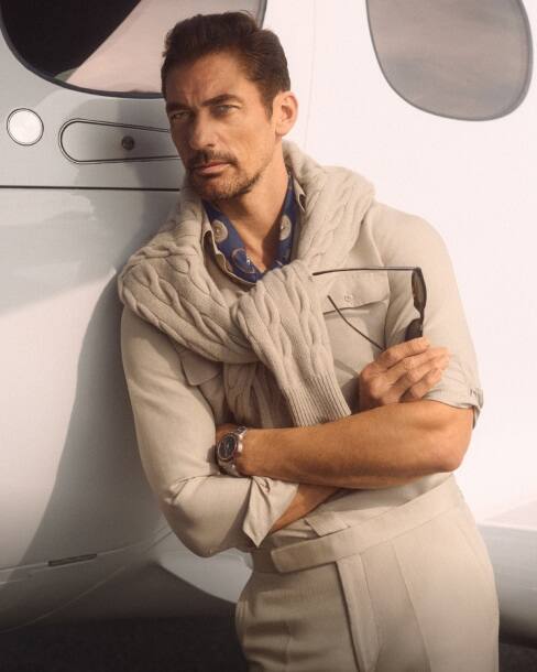 Cotton-Cashmere Herringbone Shirt