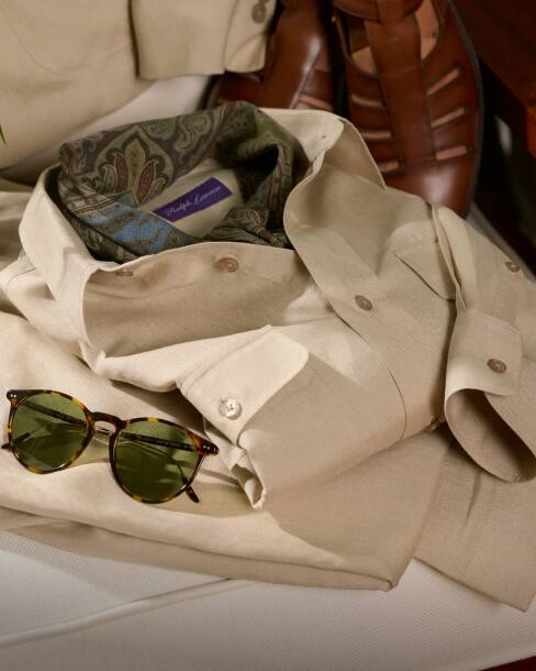 Cotton-Cashmere Herringbone Shirt