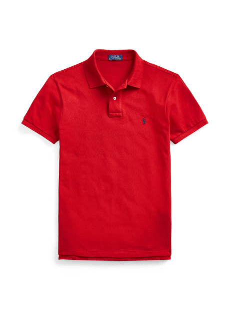 Polo en coton piqué coupe cintrée