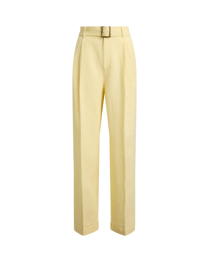 Pantalon Bacall ceinturé en lin