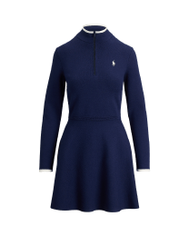 Robe demi-zippée en jersey double face