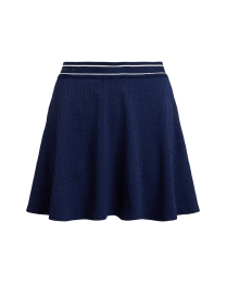 Jupe-short trapèze à motif torsadé