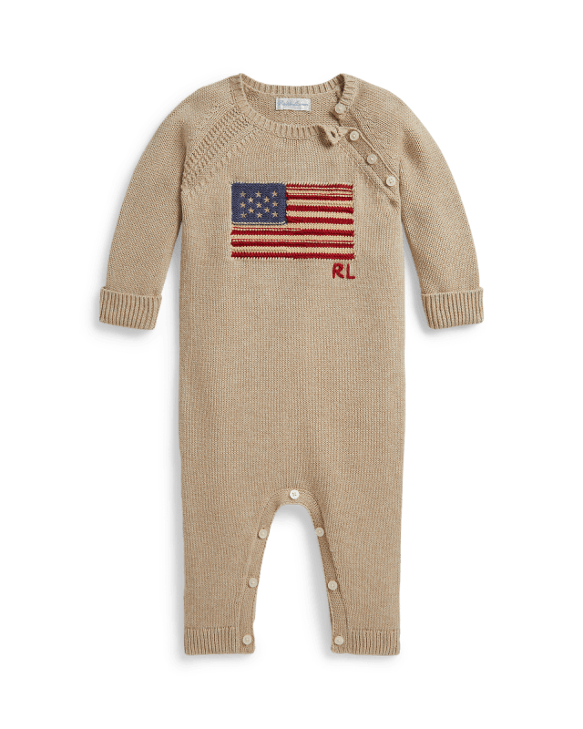 Combinaison bébé à motif drapeau