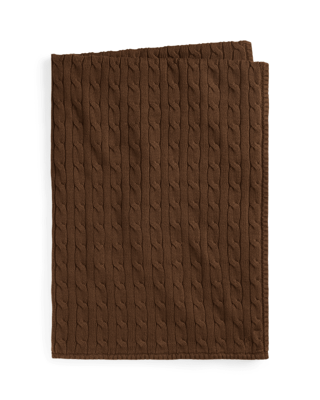 Couverture bébé torsadée en coton