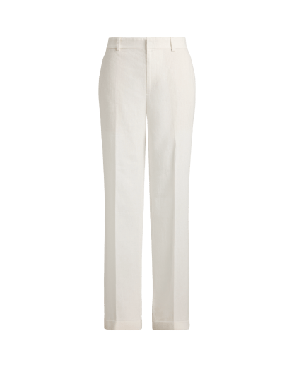 Ruimvallene rechte broek met hoge taille