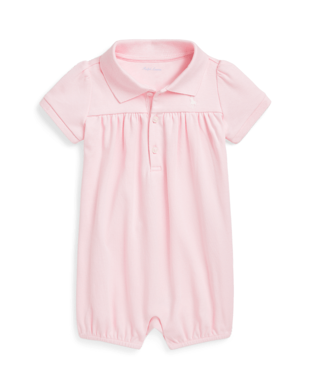 Katoenen interlock Polo-shortall