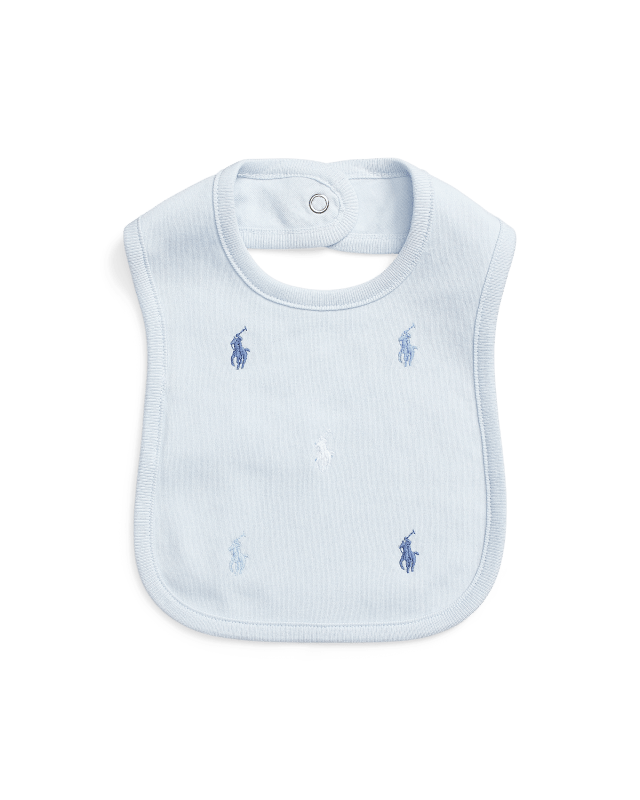 Katoenen interlock Polo Pony slabbetje