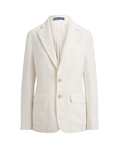 Single-breasted linnen blazer
