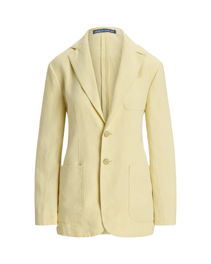 Single-breasted linnen blazer