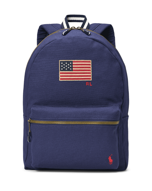 Canvas rugzak met Amerikaanse vlag