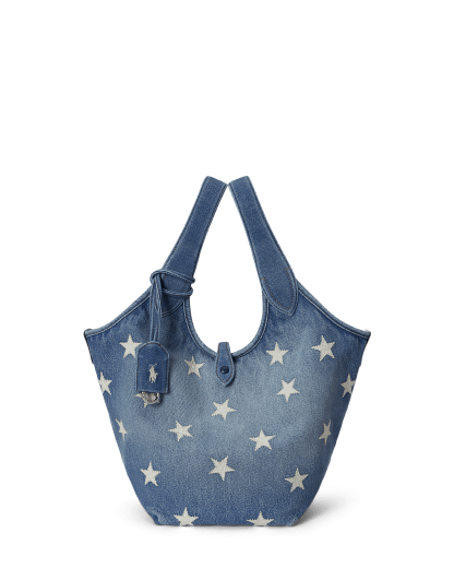 Denim Polo Play draagtas met sterren