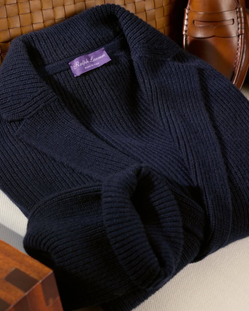 Kasjmier blazercardigan met textuur